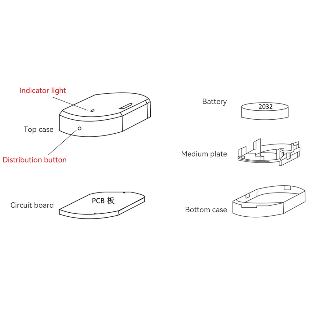 Tuya Zigbee Mini Sensor de puerta y ventana, Detector de conexión inalámbrica, seguridad para el hogar inteligente, funciona con Alexa, Google Home, Smart Life