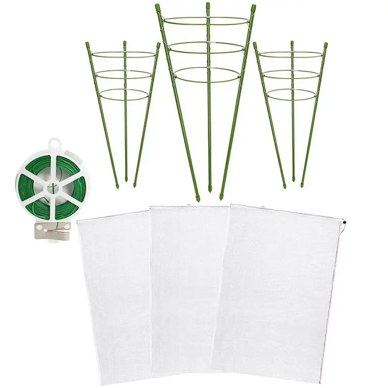 

Plant Support Cage With Netting Anti-bird Plant Support Cage Drawstring Nets Protect Tomatoes Flowers Vegetables Garden Tools