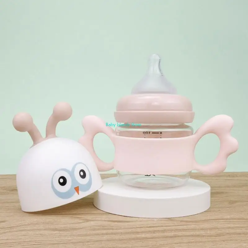 

K92D Newborn Bottle Grip Handle Infants Wide Milk Bottle Hand Shank for Baby Feeding Bottle