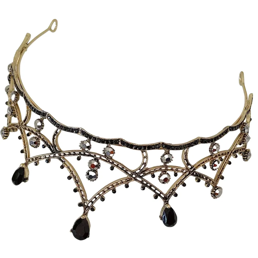 

Elegant Rhinestone Tiara for Women Bridal Wedding Headpiece Luxury Crystal Crown Party Prom Birthday Banquet Headdress