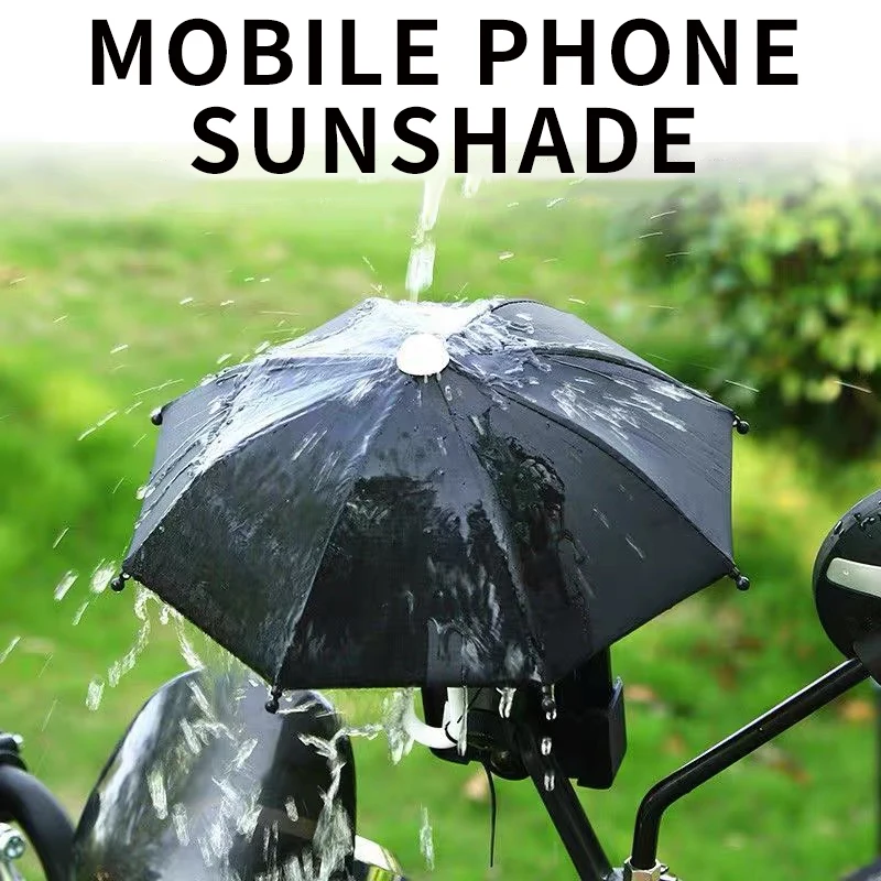 Держатель для мобильного телефона Зонт от солнца - Зонт с зажимом - Фиксированный зонт для мобильного телефона на открытом воздухе - Непромокаемый зонт от солнца - Мобильный телефон