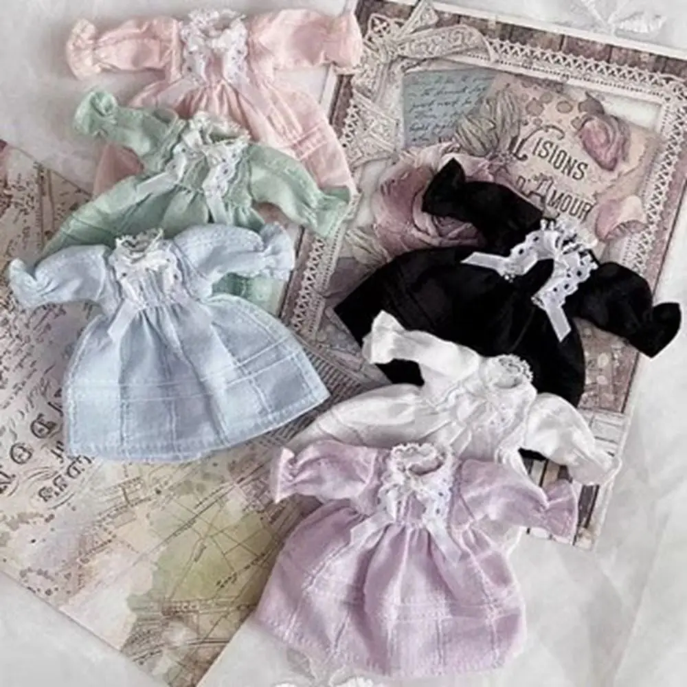 

Handmade Collar Dress Skirt Fashion DIY Accessories Round Collar Nightdress Lace Doll Household Clothes