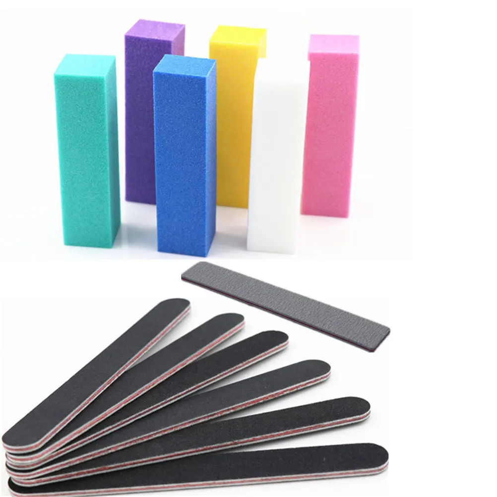 13個入りネイルアートツールキット、プロ用マニキュアセット、爪やすり、バッファー、ポリッシュ、アクリル、付け爪、自然な爪、女性用