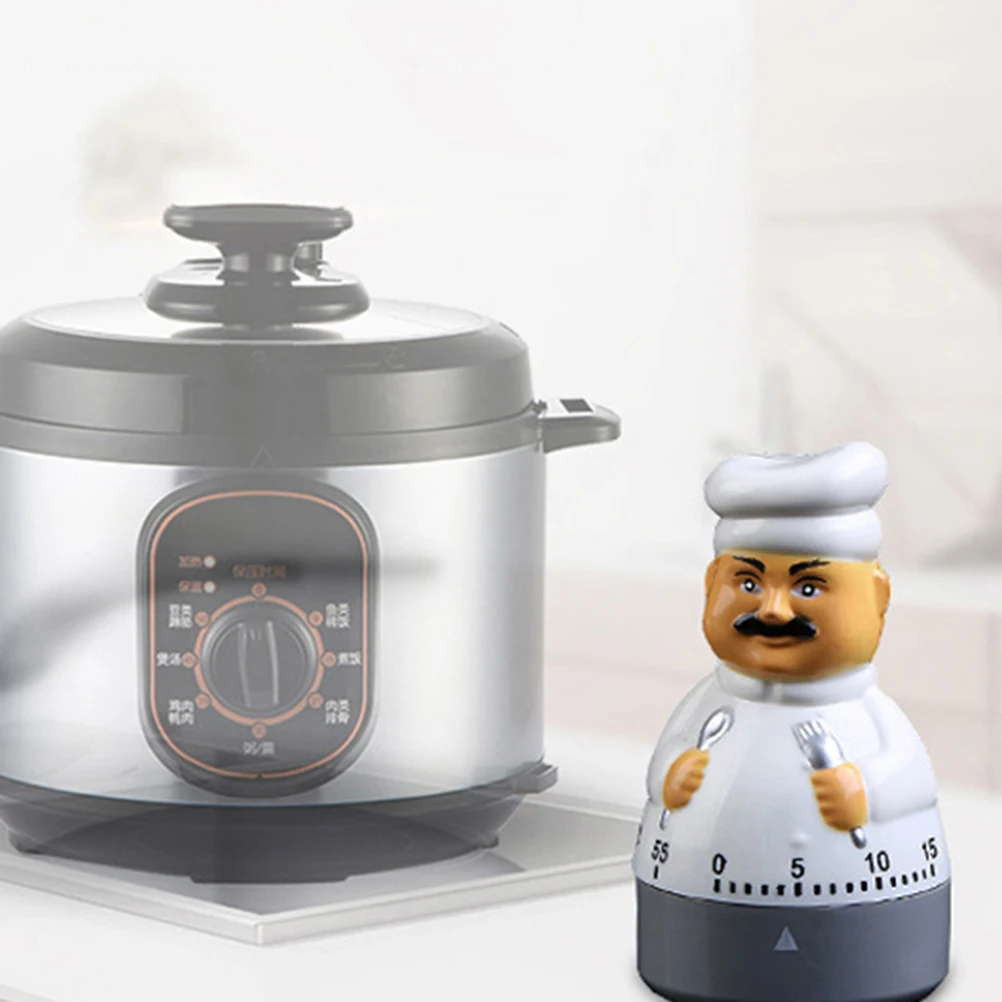 

Cartoon Chef Mechanical Kitchen No Accurate Scale Sturdy Base Cooking Baking Party Favor Household Timing Tool Manual