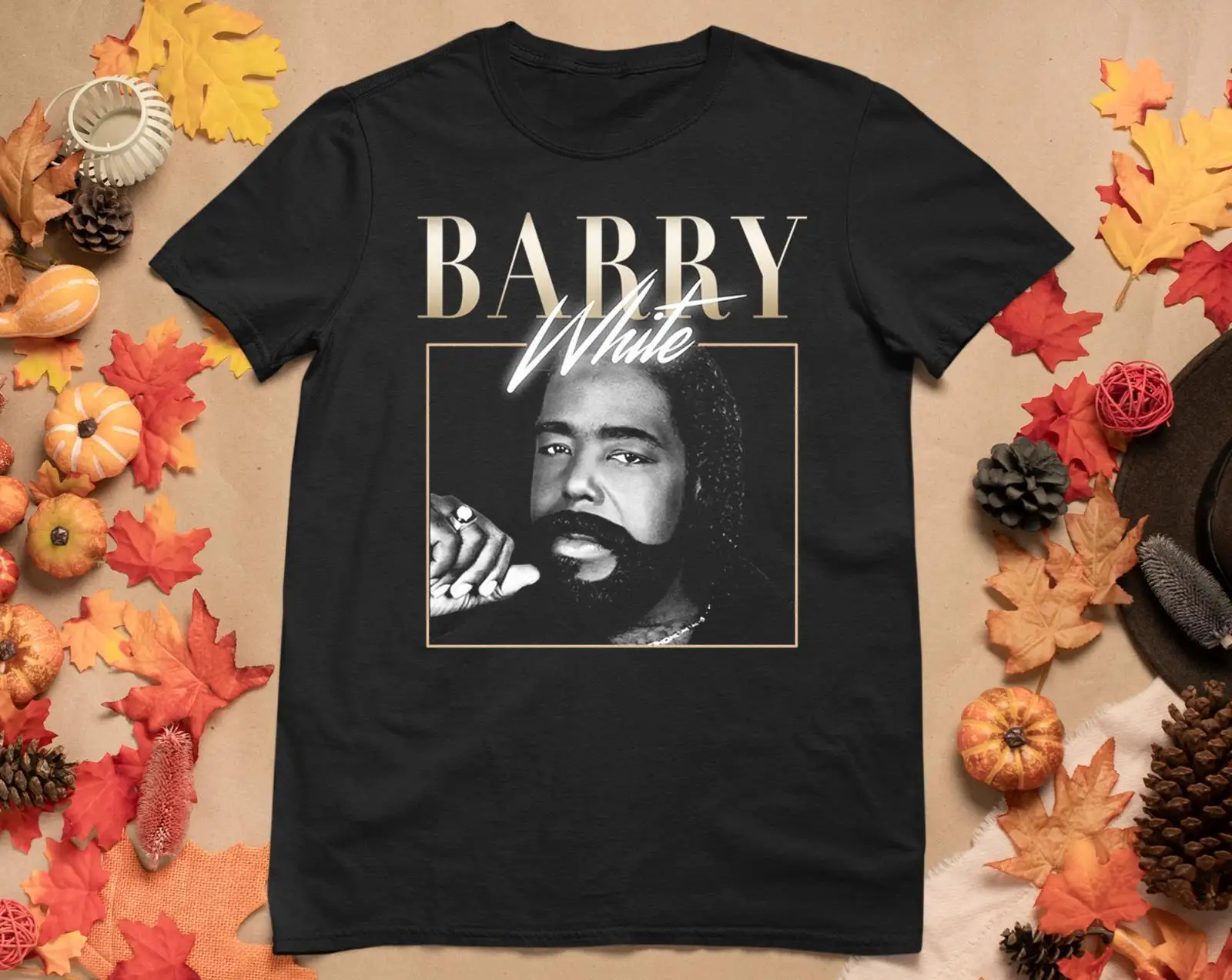 Barry White bLACK T Shirt Size S M L 2345XL Cotton