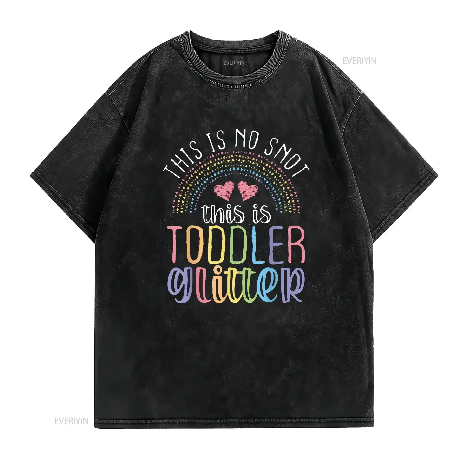 Daycare Provider Toddler No Snot Funny Childcare Teacher T Shirt Black 4X Large vintage Washed Casual Comfortable Stylish