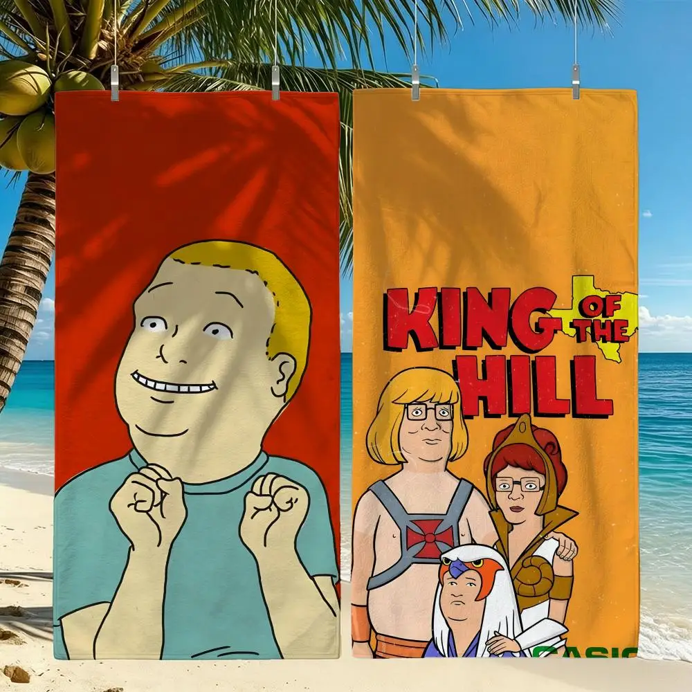 Animation K-King of the Hill Towel Towel Beach Towel Oversized Quick Dry Towel Absorbent Soft Swim BeachTowels for Men Women
