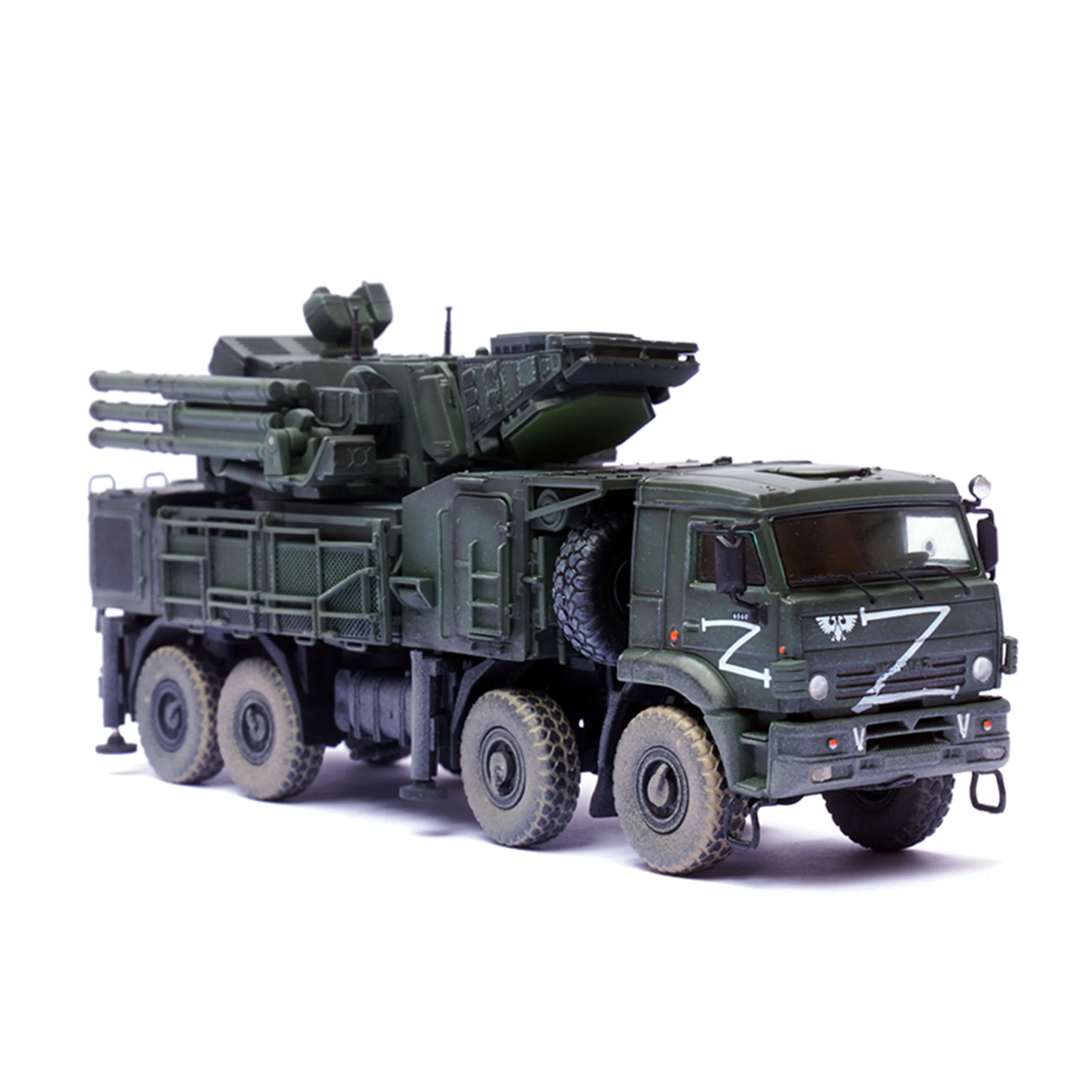 Sistema de armas de defensa aérea, modelo ruso Pantsir s1, 1: 72 12214PD, operaciones especiales, acabado, modelo de semialeación