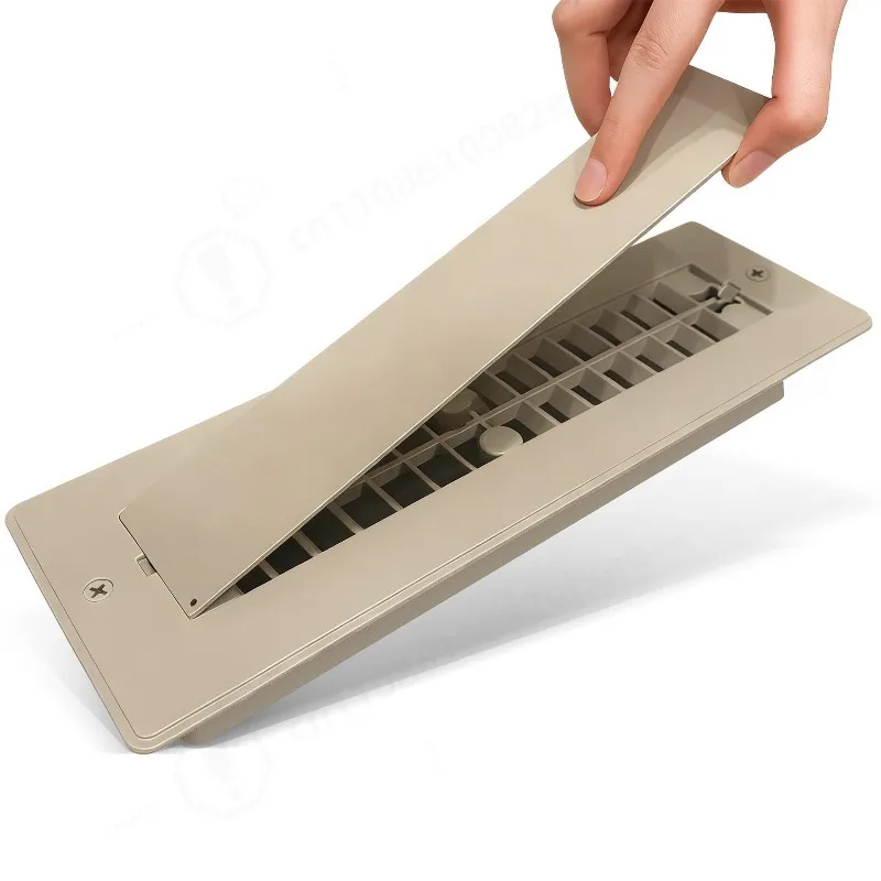 2"x10" Aluminum RV Floor Air Vent With Removable Cover Lightweight Durable Camping Accessory
