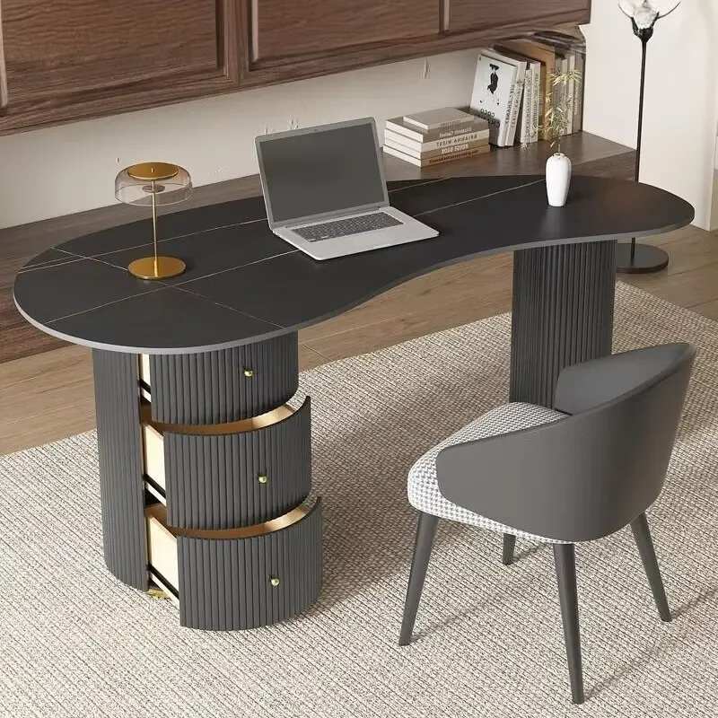 Modern Luxury Slate Reception Desk Consultation Family Desk