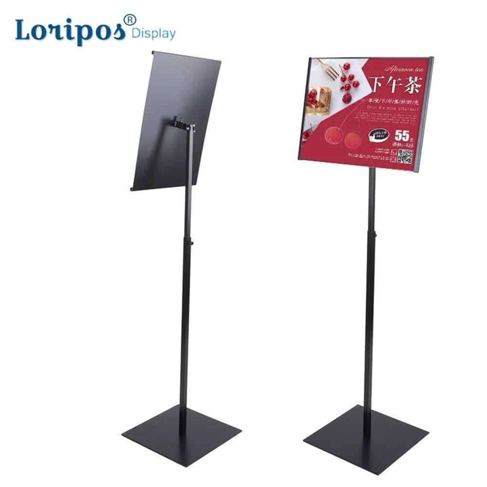 Vertical Horizontal Rotational Poster Frame A3 Floor Stand Advertising Banner Rack Kt Board Holder Restaurant Door Menu Display