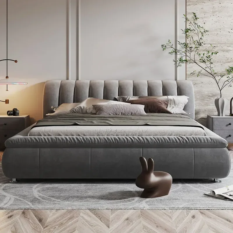 

double full king size beds 180x200cm cadre de lit Headboard Hut child bed racks and frame beds on clearance tatami furniture