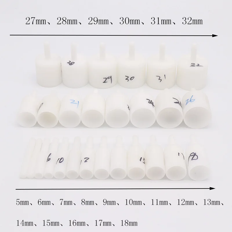 OD 5-30mm White Nylon Plastic Bead Grinding Head 6mm Shank Jade Amber Stone Ball-shaped Polishing Wheel Spherical Sand Polisher