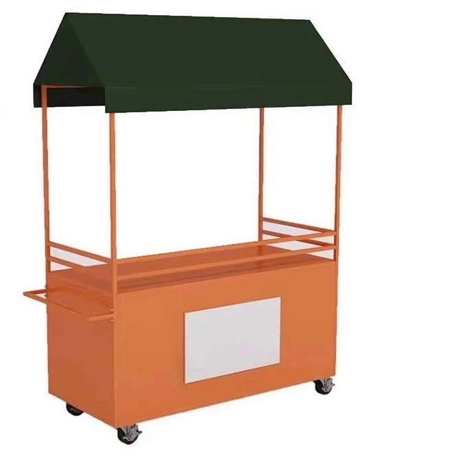 

Stall trolley, mobile stall snack cart, display rack, market stall display cart
