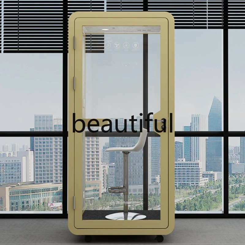 

Business Office Phone Booth Soundproof Room Movable Silent Chamber Recording Studio