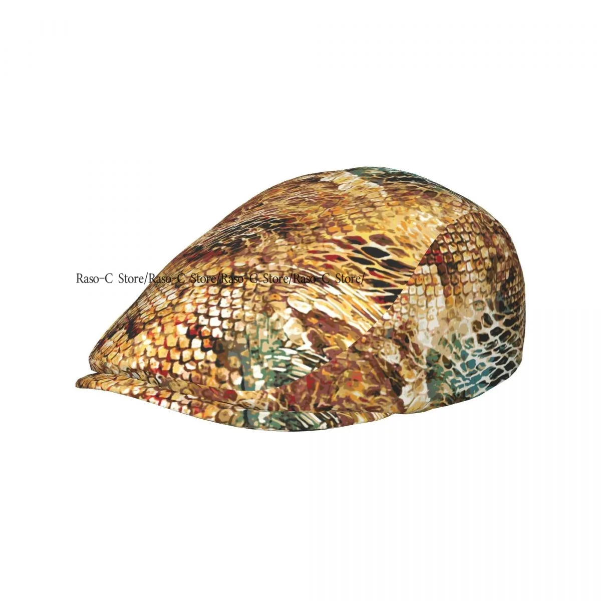 Snake Skin Men Women Newsboy Cap Classic Forward Hat Ivy Flat Cap Daily Hat