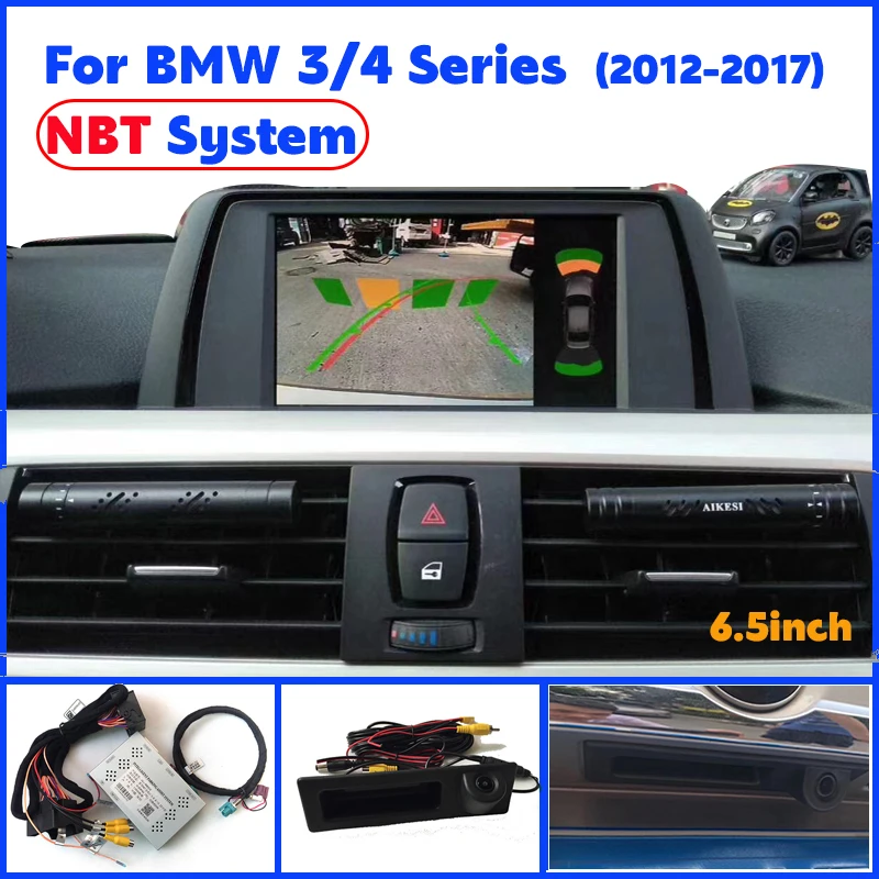 Front Rear Camera interface Adapter For BMW 3 Series 4 Series F30 F31 F32 F33 F34 F35 F36 NBT System HD Rear View Reverse Camera