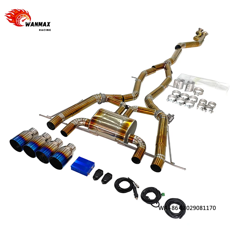 

Высокопроизводительная выхлопная система Valvetronic Catback с клапанами для M3 M4 G80 G82 2021-2022 годов, из титанового сплава, с кронштейном