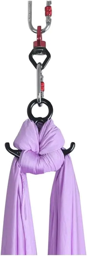 Aerial Silks Starter Kit - Durable 11Yards of Aerial Yoga Hammock with Hardware, Aerial Swing for Acrobatic Flying Yoga