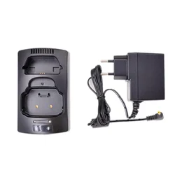 Desktop Charger Tray & AC Plug Adapter for Sepura Series STP8000 STP8100 STP8200 STP9000 Ham Two Way Radio Charge Parts