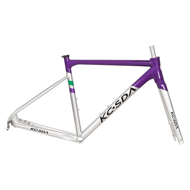 دراجة الطريق الكربون تقليد التربة تجديد لحام مسطح دون حبة لحام عملية اللوحة المتقدمة إطار سبائك الألومنيوم #2