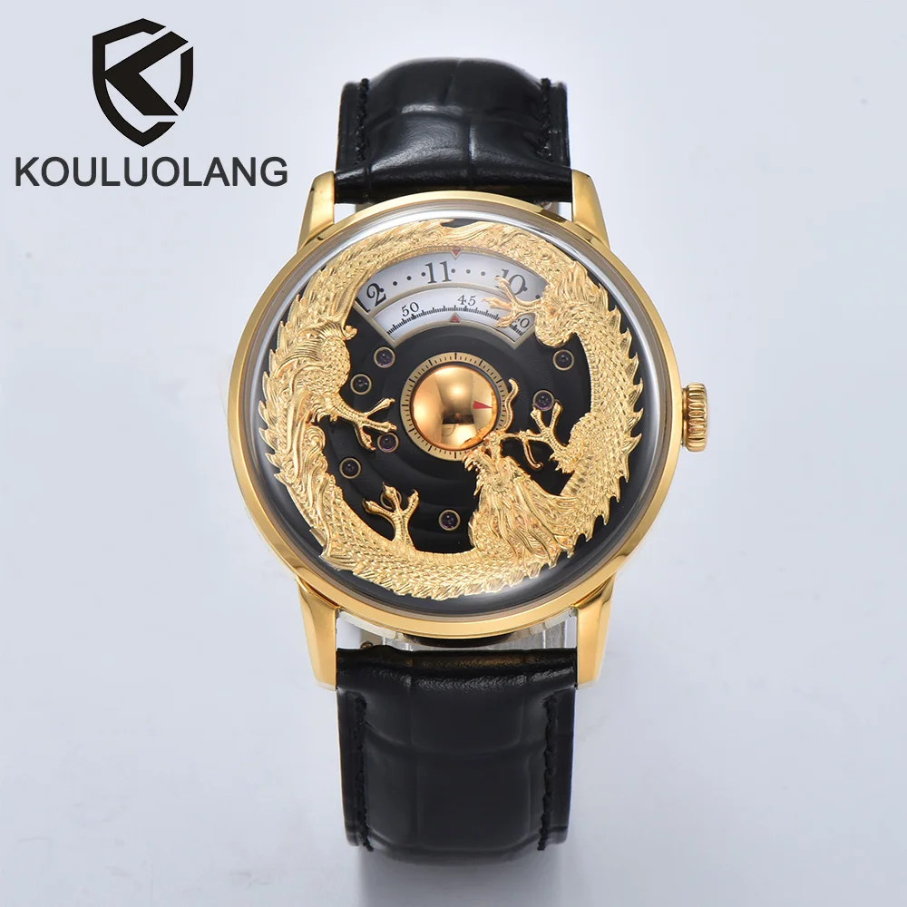 KOULUOLANG 42mm Men's Watch Waterproof Automatic Mechanical Watch 316L Stainless Steel Sapphire