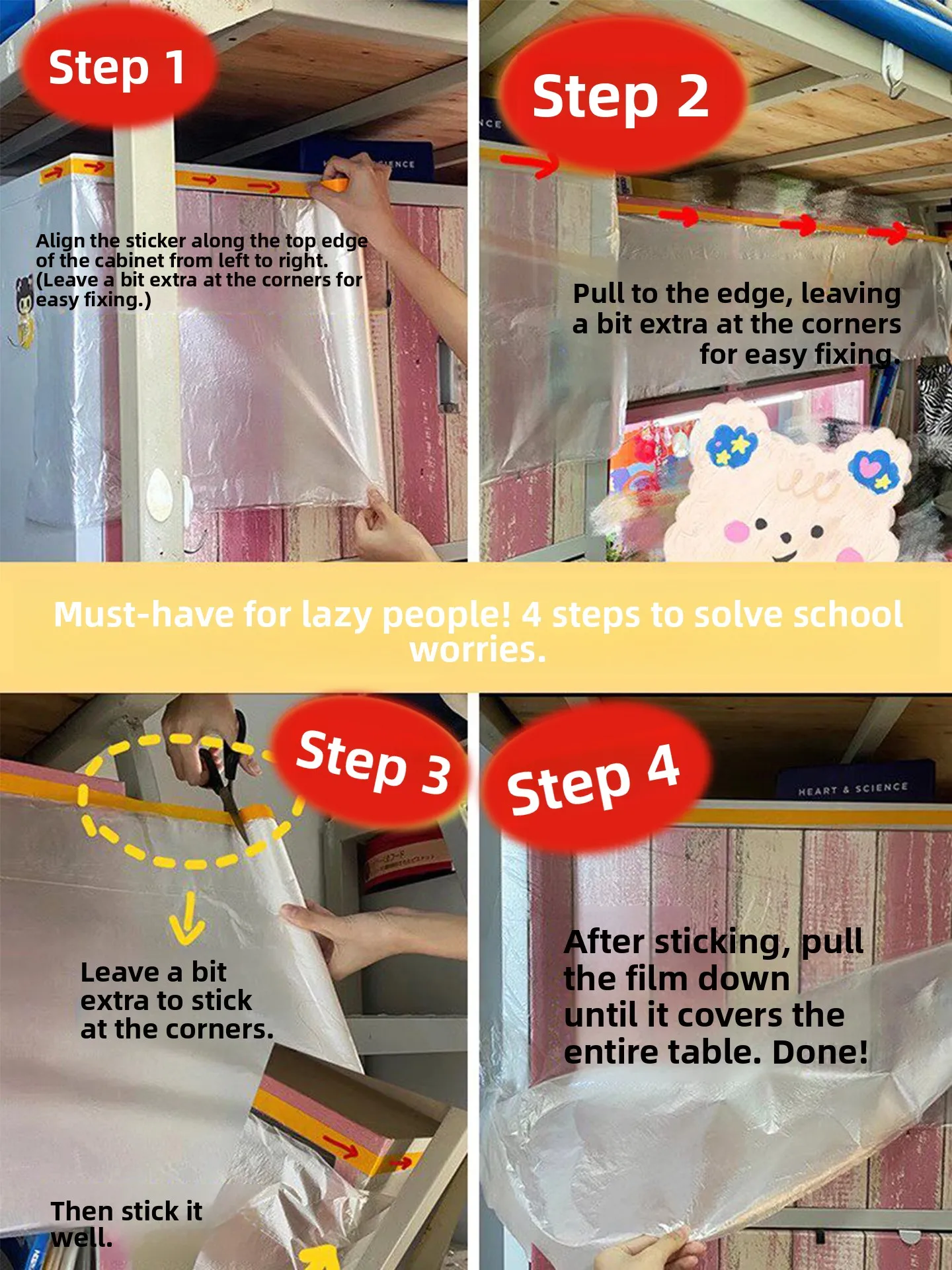 Disposable Plastic Dust Cover for Dormitory Bunk Bed Lower Bed Mattress Protector Cover College Student Dormitory Bedding