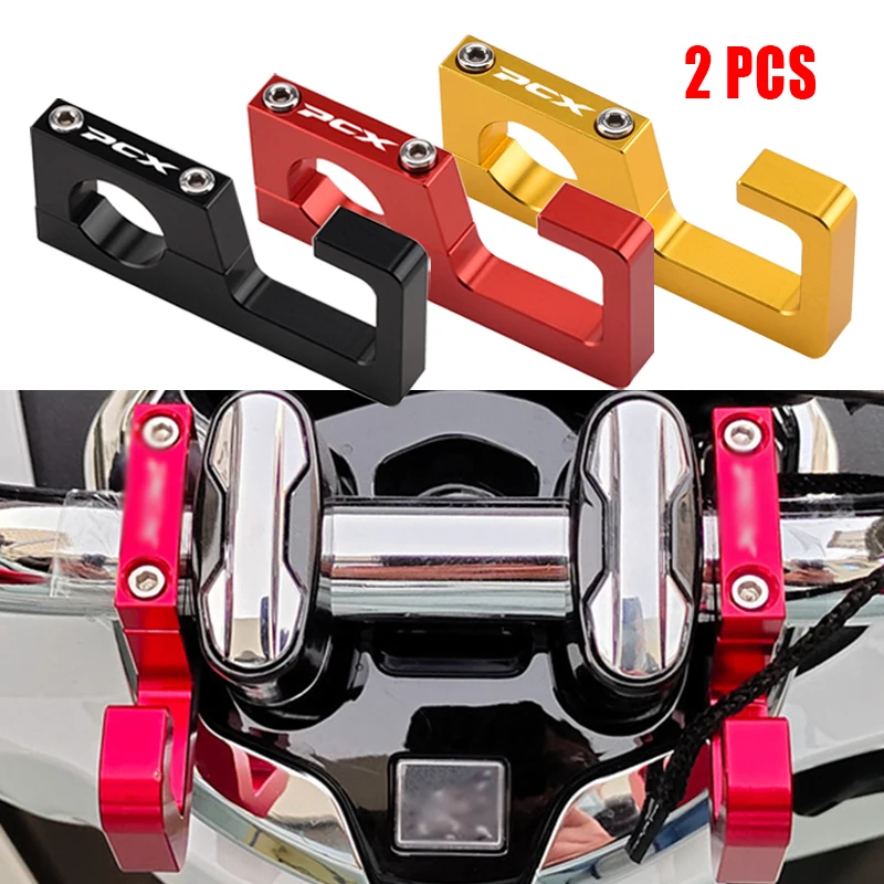 PCX Logo Motorcycle 22mm Helmet Hook Luggage Bag Hook Holder Hanger Hooks for Honda PCX125 PCX150 PCX160
