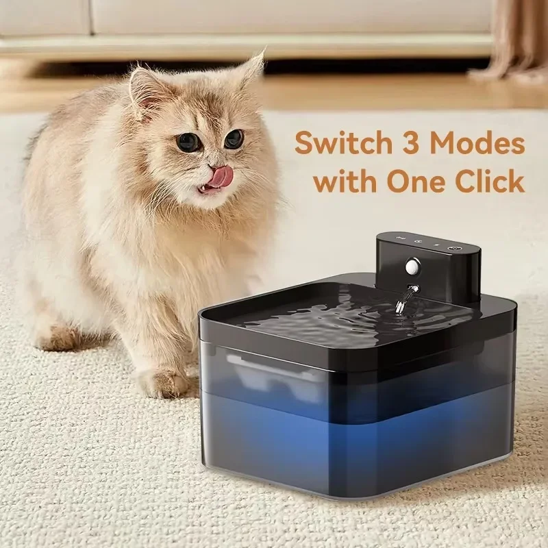 Automatic Cat Water Fountain,2.2L,Intelligent Pet Water Dispenser With Filter,Drinking Fountain For Dog,Ultra Quiet Water Pump
