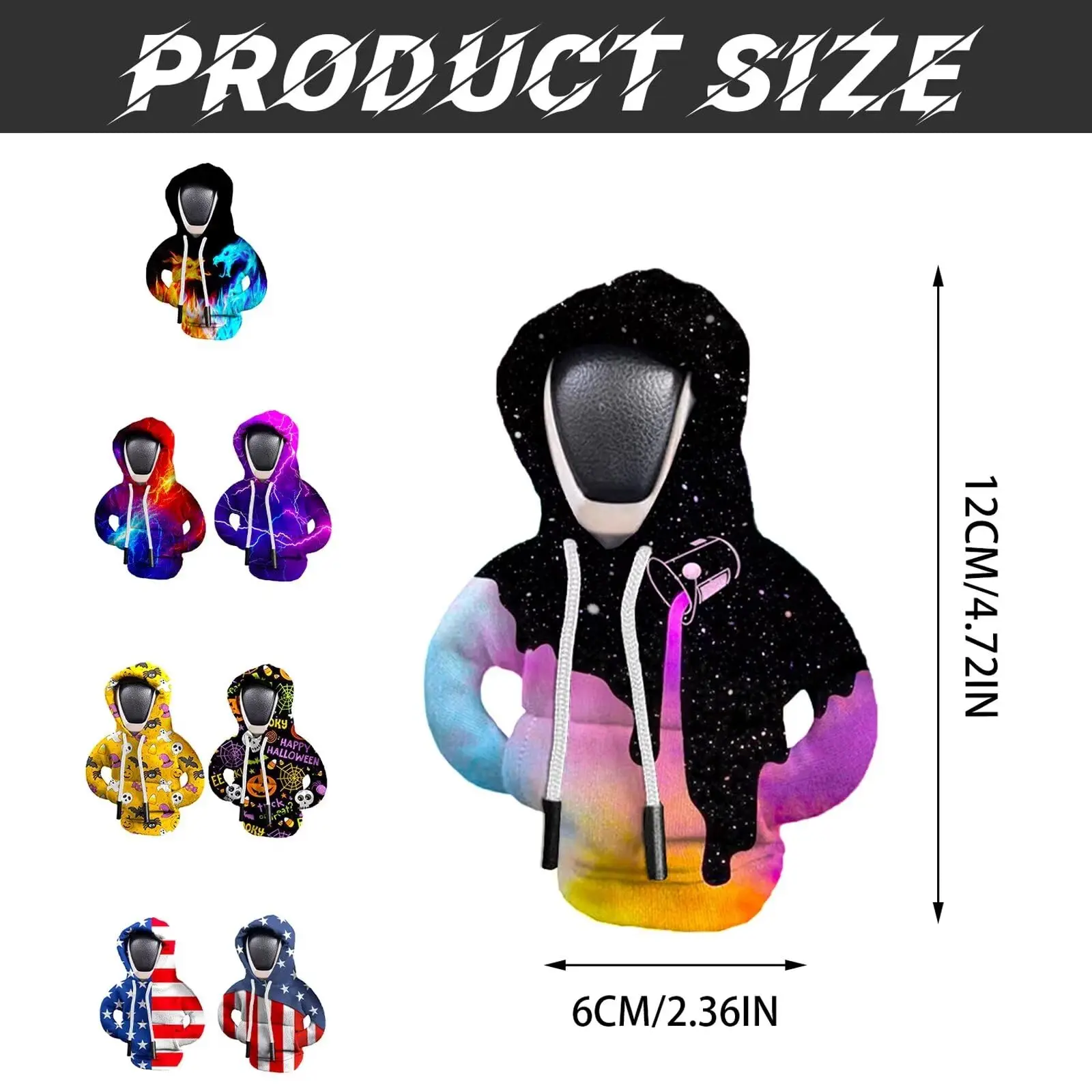Car Manual Automatic Universal Shift Lever Interior Decor Gear Shift Hoodie Cover Shift Cover Car Gear Handle Decoration