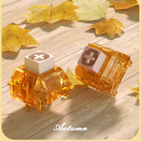 Kailh Box Pro Autumn Switch 5pins RGB Mechanical Keyboard Click Tactile Switches Accessories 20mm Double Spring DIY Custom Gamer