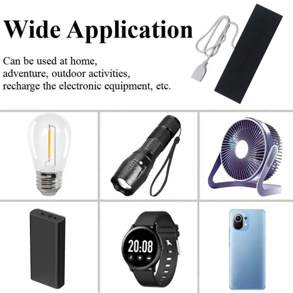Diy Solar Charger Portable Mini Solar Panel Charger High Efficiency Usb Interface Power Bank Waterproof Phone Fan Charging