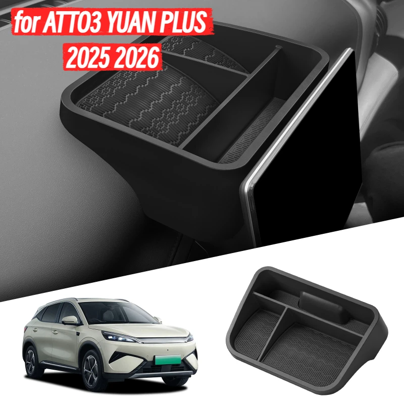 

for BYD ATTO3 ATTO 3 YUAN PLUS 2025 2026 Central Control Screen Rear Storage Box Dashboard Tray Car Interior Accessories