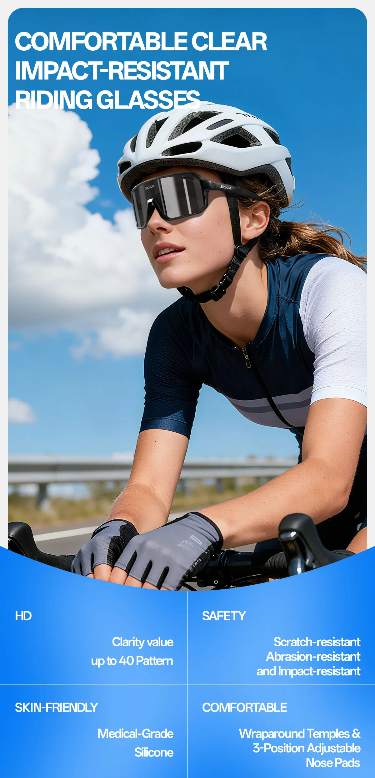 Occhiali Da Ciclismo Polarizzati Mineup – Anti-UV400, Leggeri 30g, Visione Chiara, Adatti A Uomo E Donna Per Corsa E Outdoor