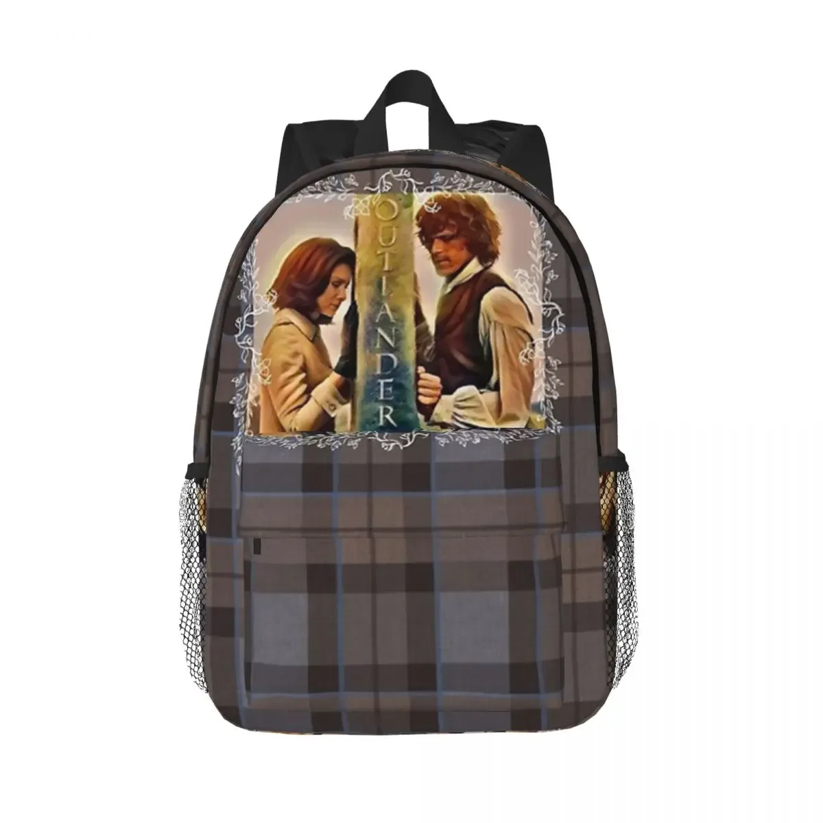 Outlander Lost Love Plaid Tartan Backpacks Teenager Bookbag Fashion Students School Bags Travel Rucksack Shoulder Bag