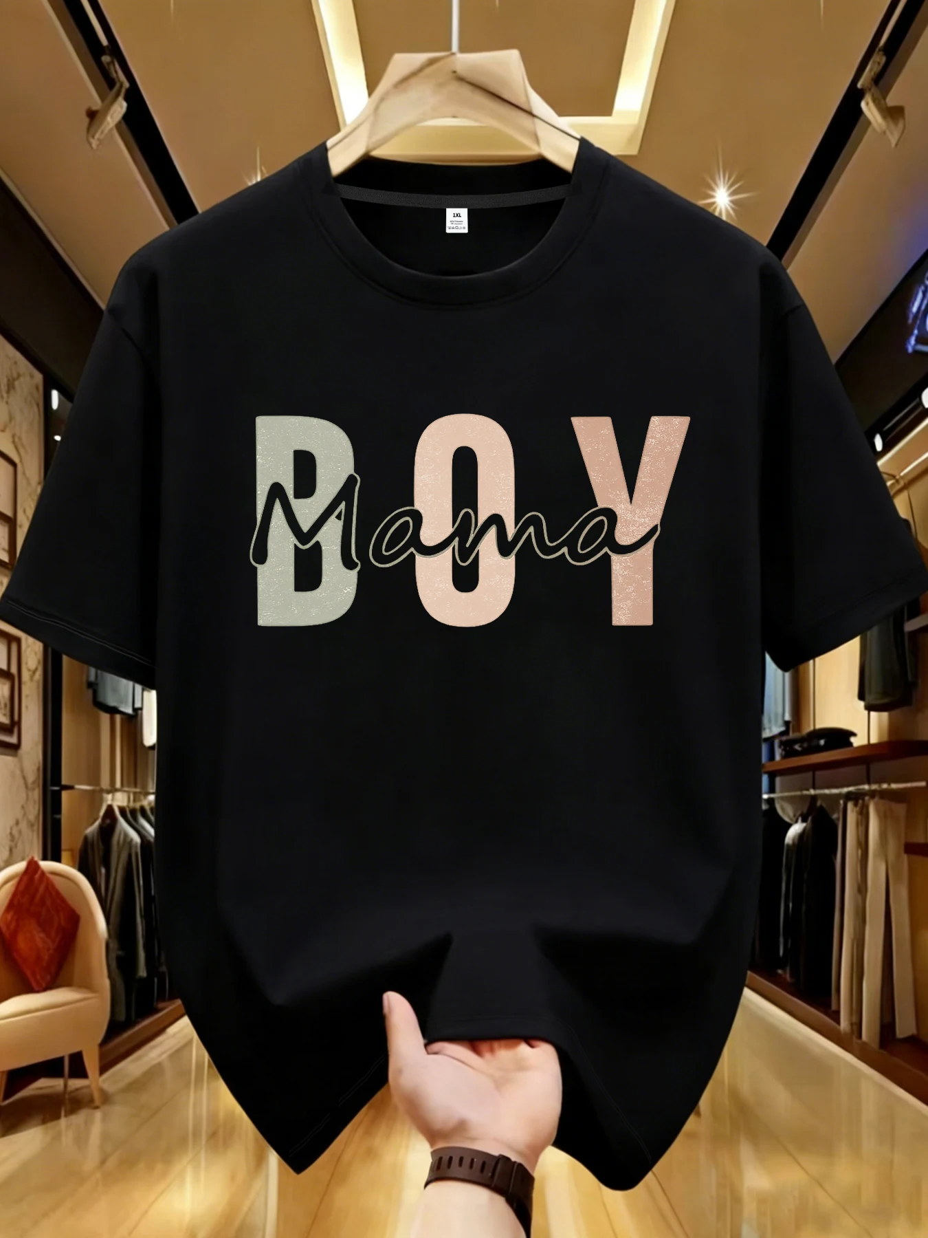 

【WDS01179】Boys print plus size women's round neck T-shirt summer casual street fashion women's Joker short sleeve T-shirt
