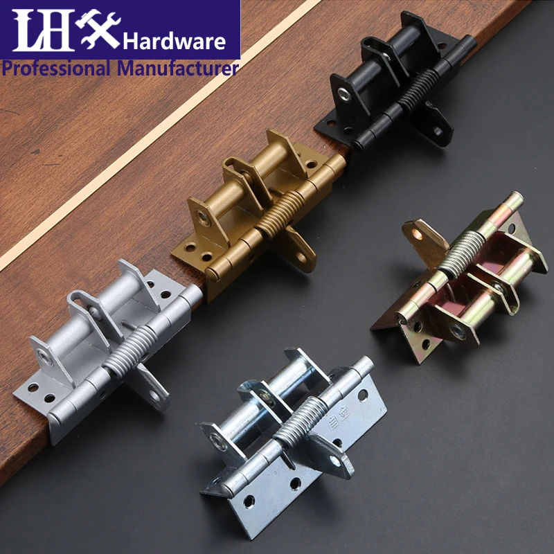 Automatic Door Closer Spring Hinge Door Stopper 90 Degree Locatable for Home Office Hotel Doors HX103 H