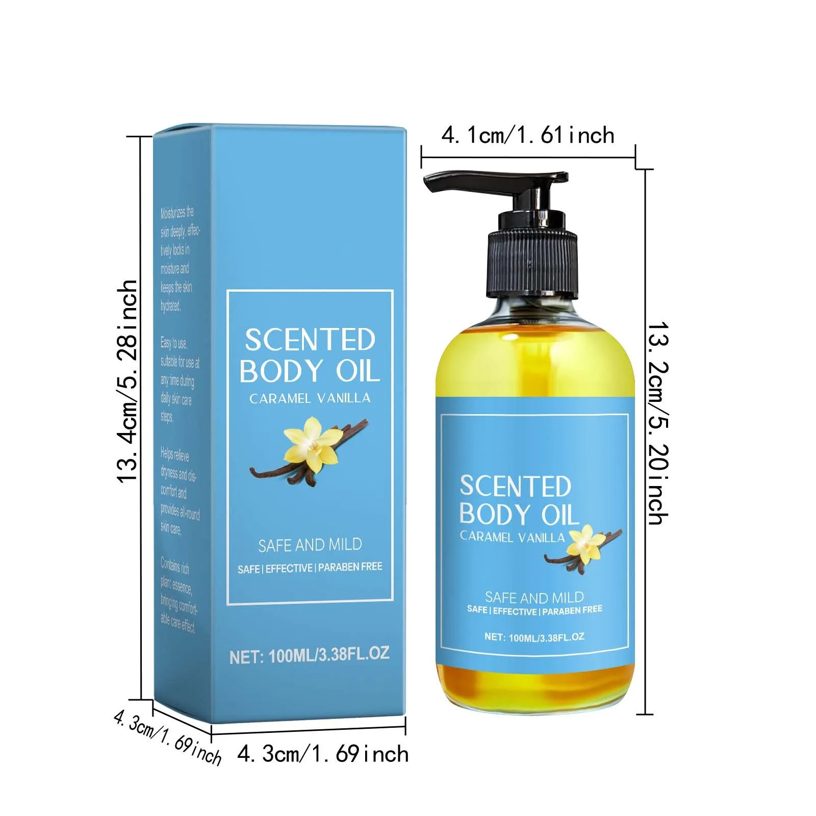 100ml Caramel Body Oil Moisturizing And Moisturizing Nourishing Skin Massage Oil