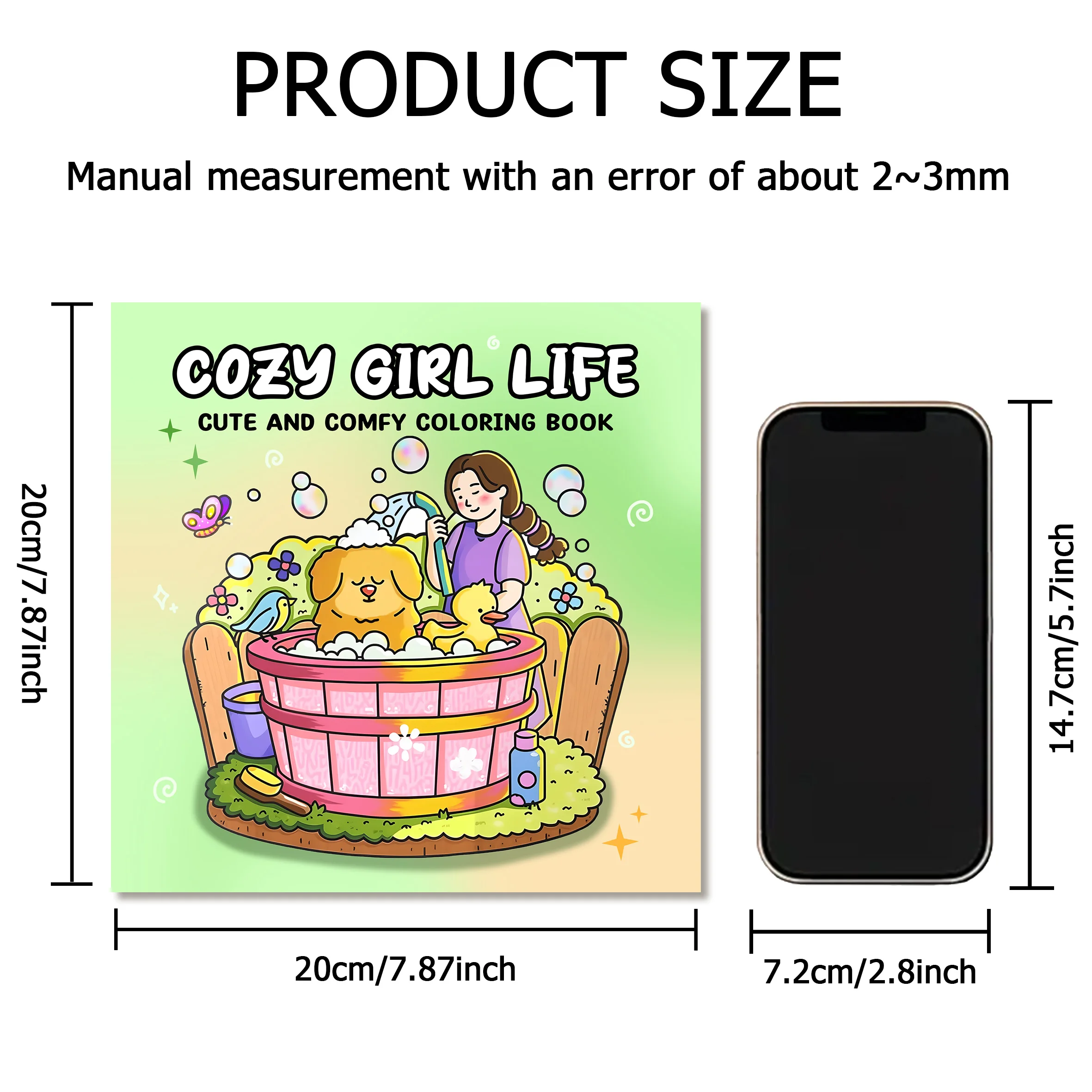 COZY GIRL LIFE Bold-easy Patterns Coloring Book for Adults Cute Drawing Book Perfect Gift for Party and Birthday