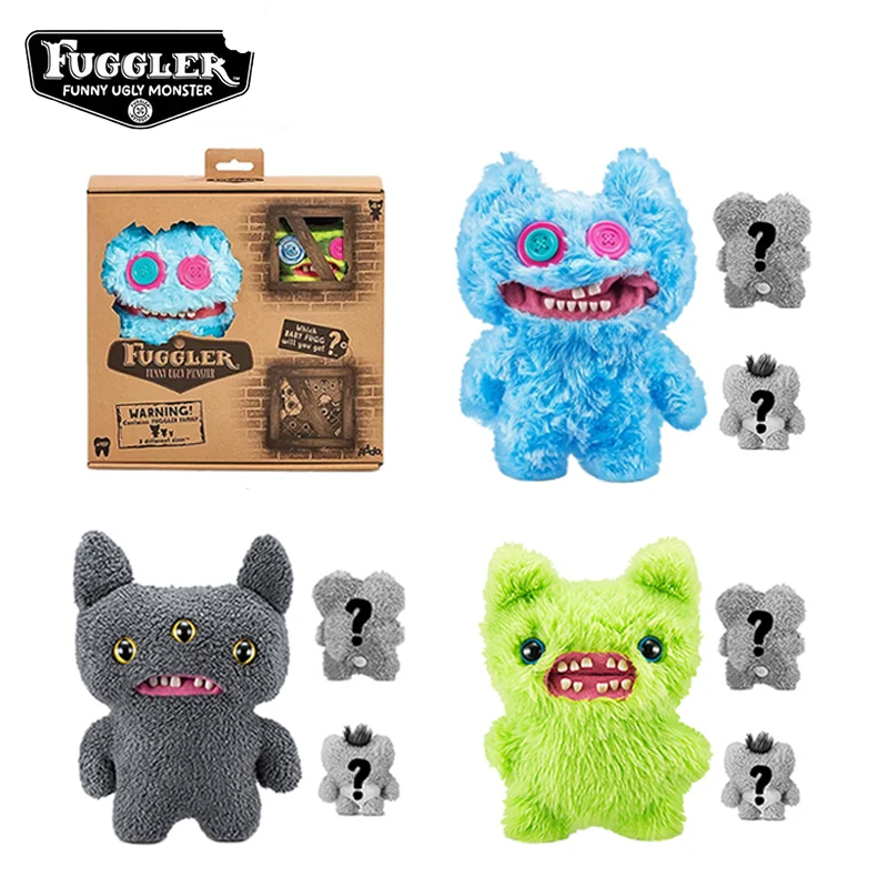 

Fuggler Fugg Family Blind Box Soft Plush Surprise Doll Cute Teeth Monster 3 Styles Funny Cartoon Mystery Box Children Toy Gifts