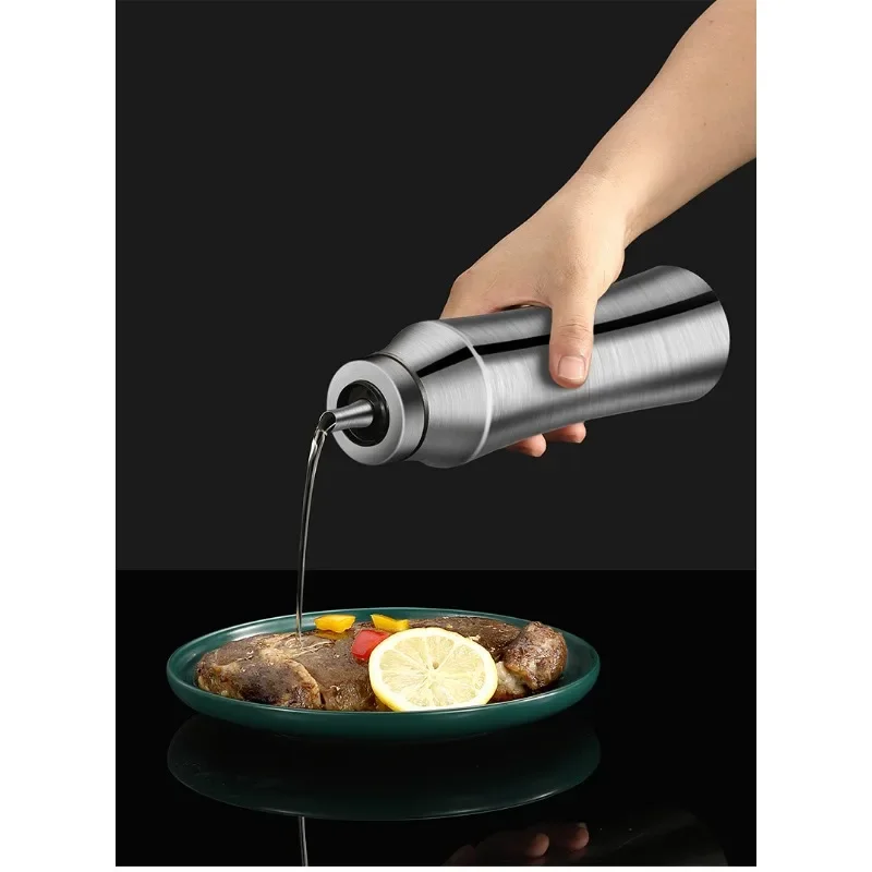 

Цельнометаллические кухонные принадлежности, европейский масляный горшок из нержавеющей стали, бытовой пищевой масляный горшок в форме талии, бутылка для соевого соуса и уксуса