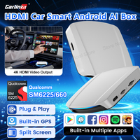 2025 CarlinKit HDMI Video Output Android 13 CarPlay AI Box SM6225 8-Core Android Auto Wireless CarPlay Split Screen Smart TV Box