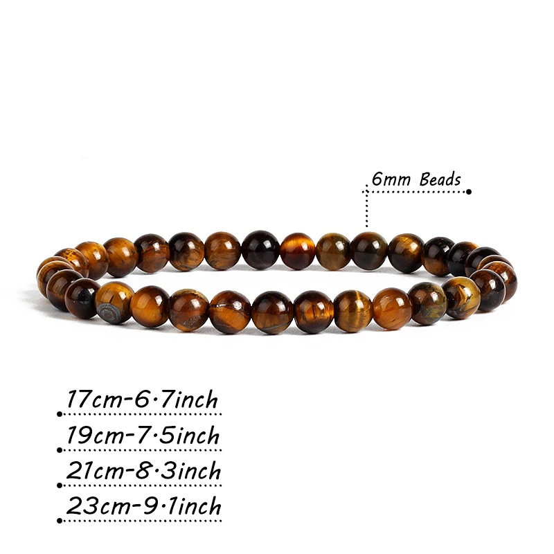 6/8mm Chakra Beads Energy Bracelet Natural Round Agates Onyx Stone Stretch Bracelet Yoga Bangles for Women Men Healing Jewelry