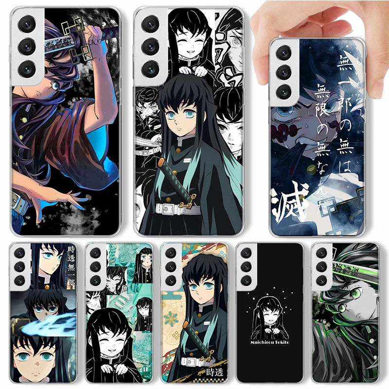 Demon Slayer Tokitou Muichirou Phone Case For Samsung Galaxy M12 M21 M30S M31 M32 M51 M52 Note 8 9 10 20 J4 J6 Plus J8 Soft Sili