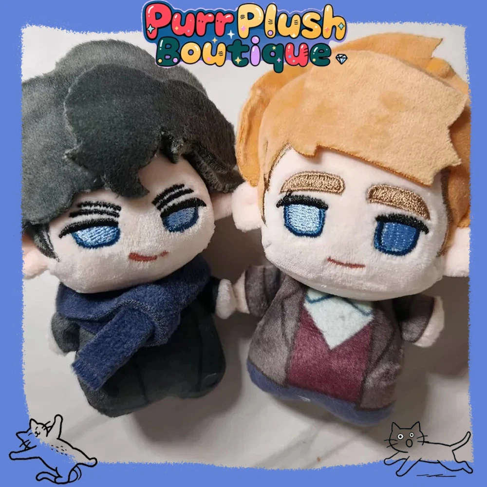 

Плюшевая кукла-фигурка Шерлока Холмса и Джона Уотсона (10 см) для косплея, мягкая игрушка для декора комнаты, унисекс, реквизит для вечеринок