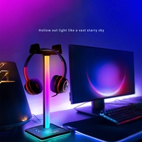 Luminous RGB Headphone Bracket Pick-Up Rhythm Atmosphere Light Game Headset Rack