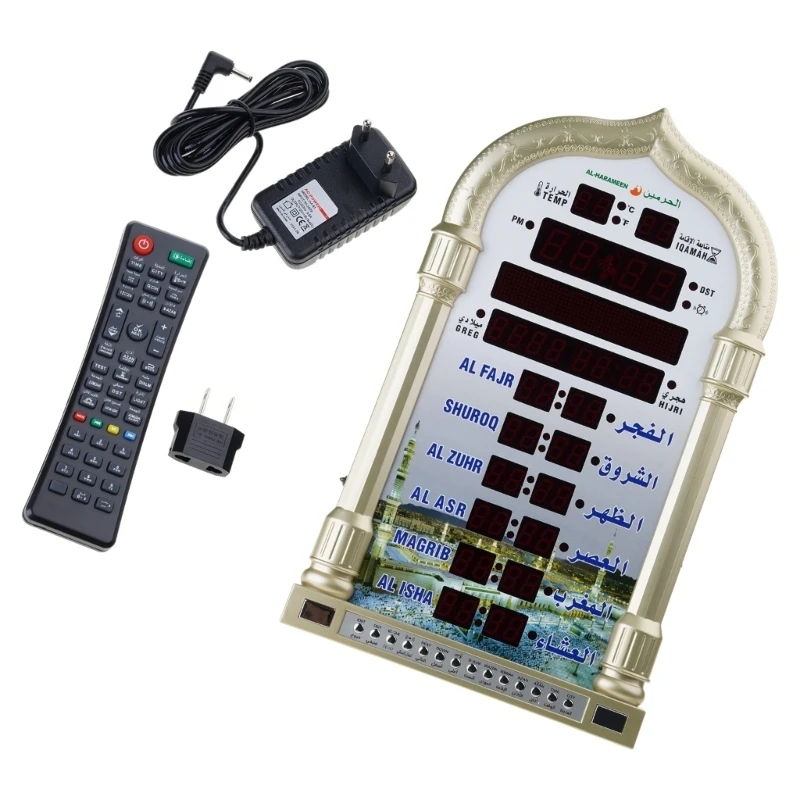 Believers Prayer Wall Clock with LED Display & daylights Saving Time Snooze Function Clock Simple for Home or Gift Use