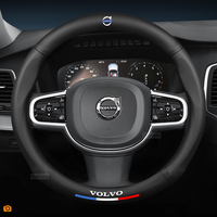 Car Steering Wheel Cover For Volvo XC40 XC60 XC70 XC90 C30 C40 S60 S80 S90 V40 V60 V90 ES90 37-38cm Anti-Slip Car Accessories
