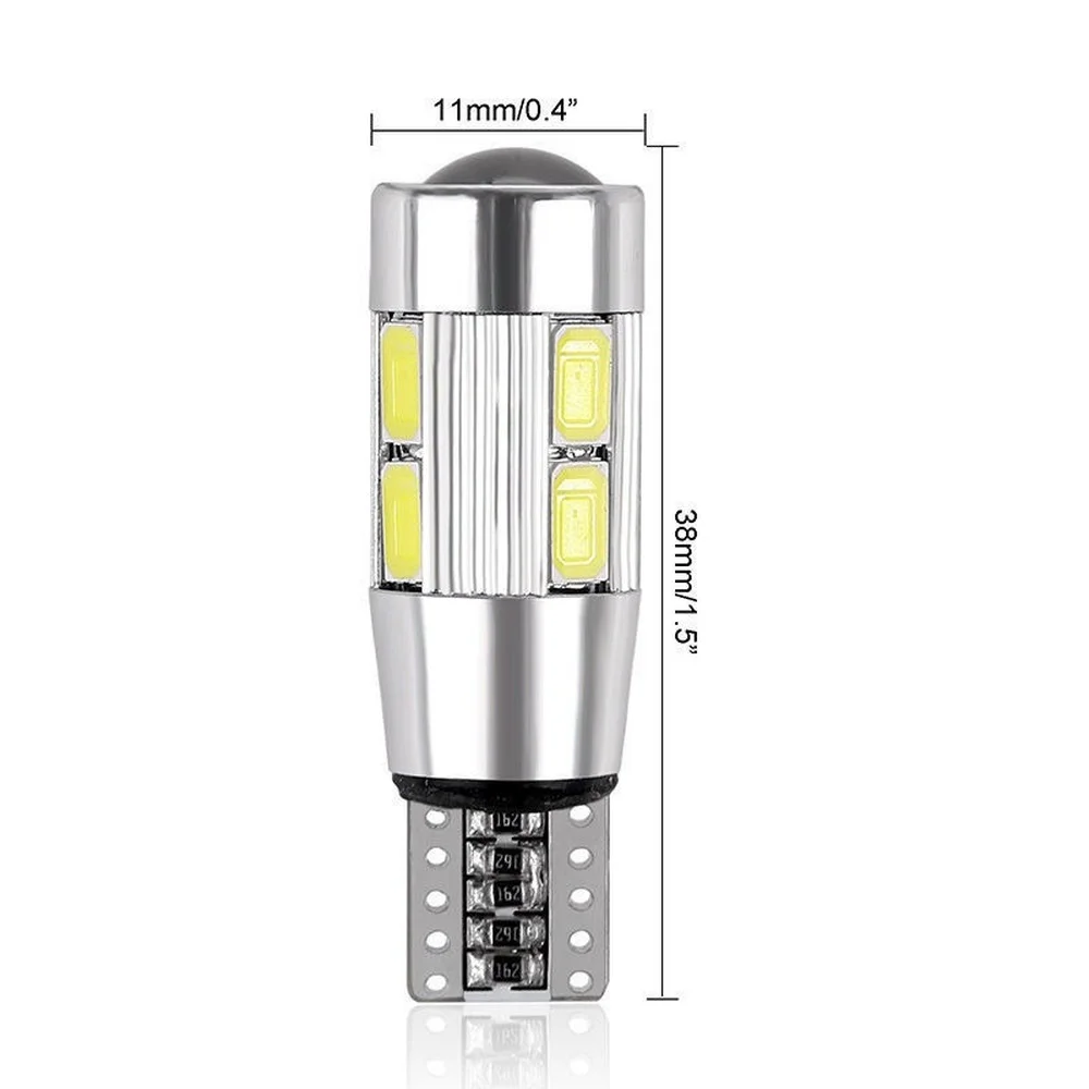 

4PCS Car Styling Car Auto LED T10 194 W5W Canbus 10 SMD 5630 LED Light Bulb No Error LED Light Parking T10 LED Car Side Light