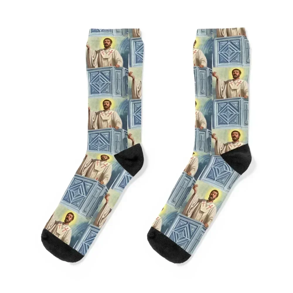 

Saint John Chrysostom Socks custom winter soccer anti-slip funny gift Mens Socks Women's
